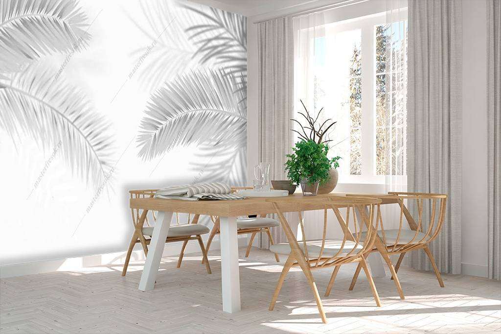 Фотообои Серые перья  16-166