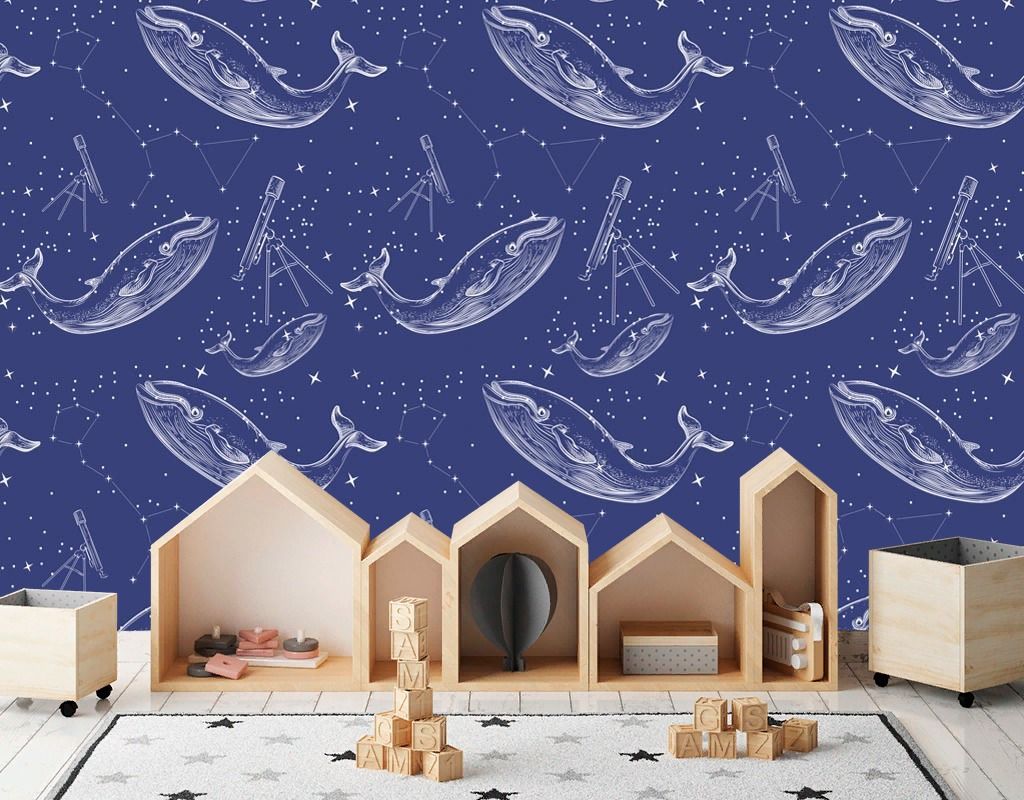 Фотообои Киты фоновые обои  12-1655