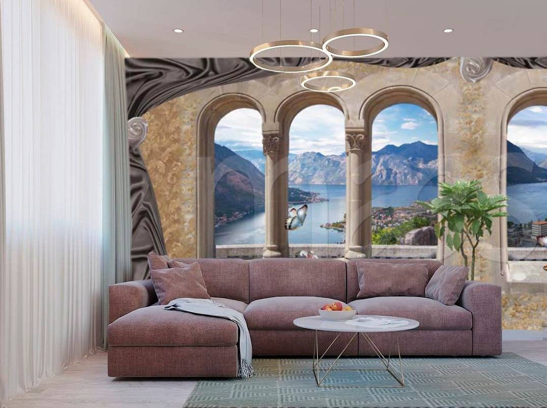 Фотообои Арки в старинном замке  2-059