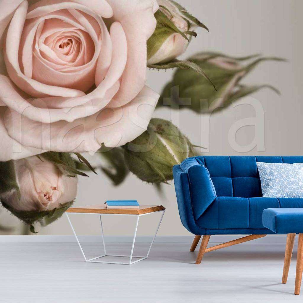 Фотообои Бесшовные обои на стену:  Чайная роза. Артикул: 9-043  