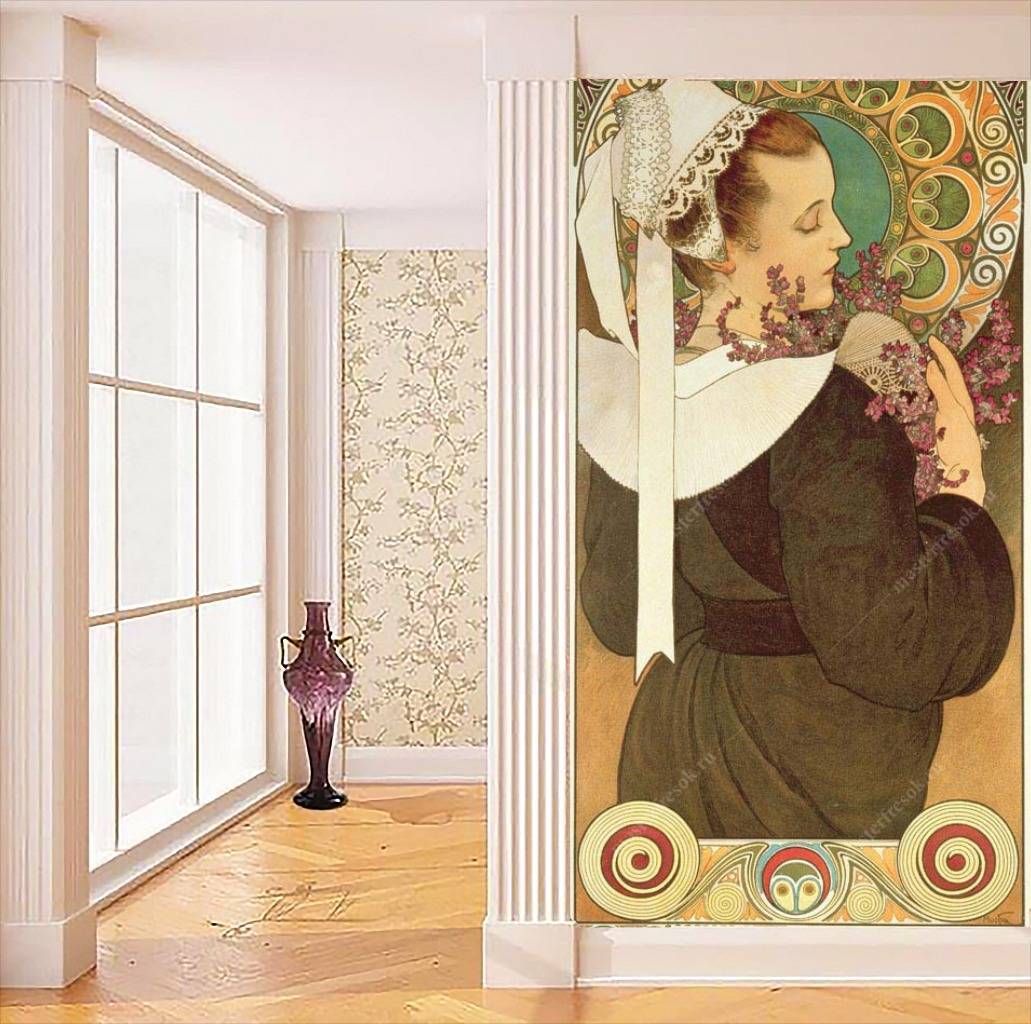 Фотообои Альфонс Мариа Муха - Вереск из прибрежных скал  8-203