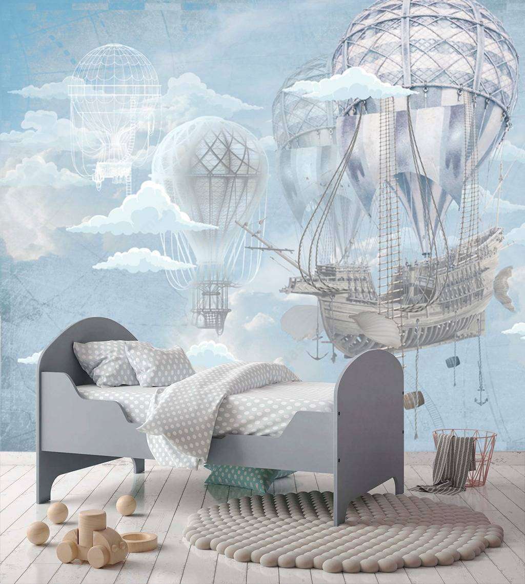 Фотообои в интерьере летучий корабль  13-151 фото