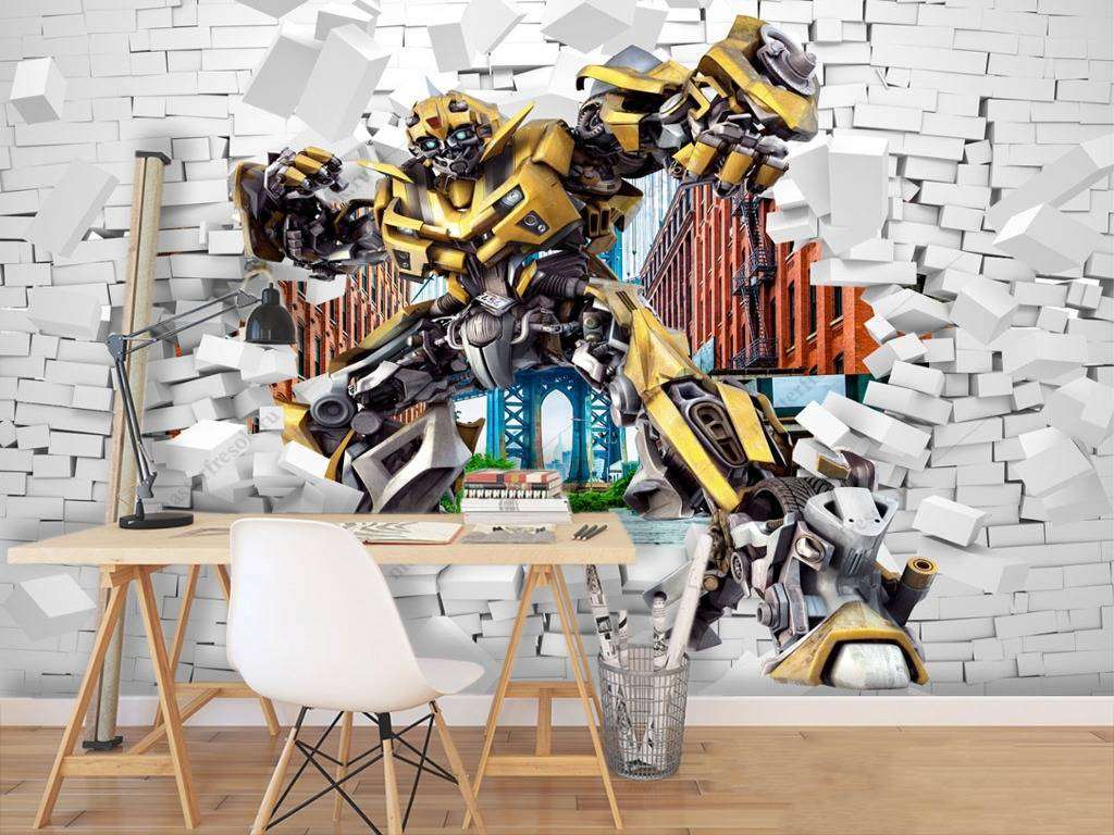 Фотообои в интерьере бамблби трансформер  12-911 фото