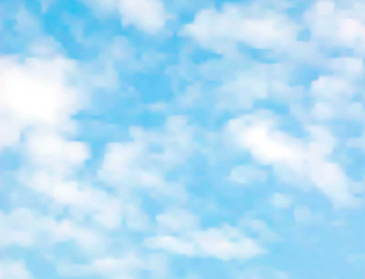 Фотообои в интерьере светлое утреннее небо  9-412 фото