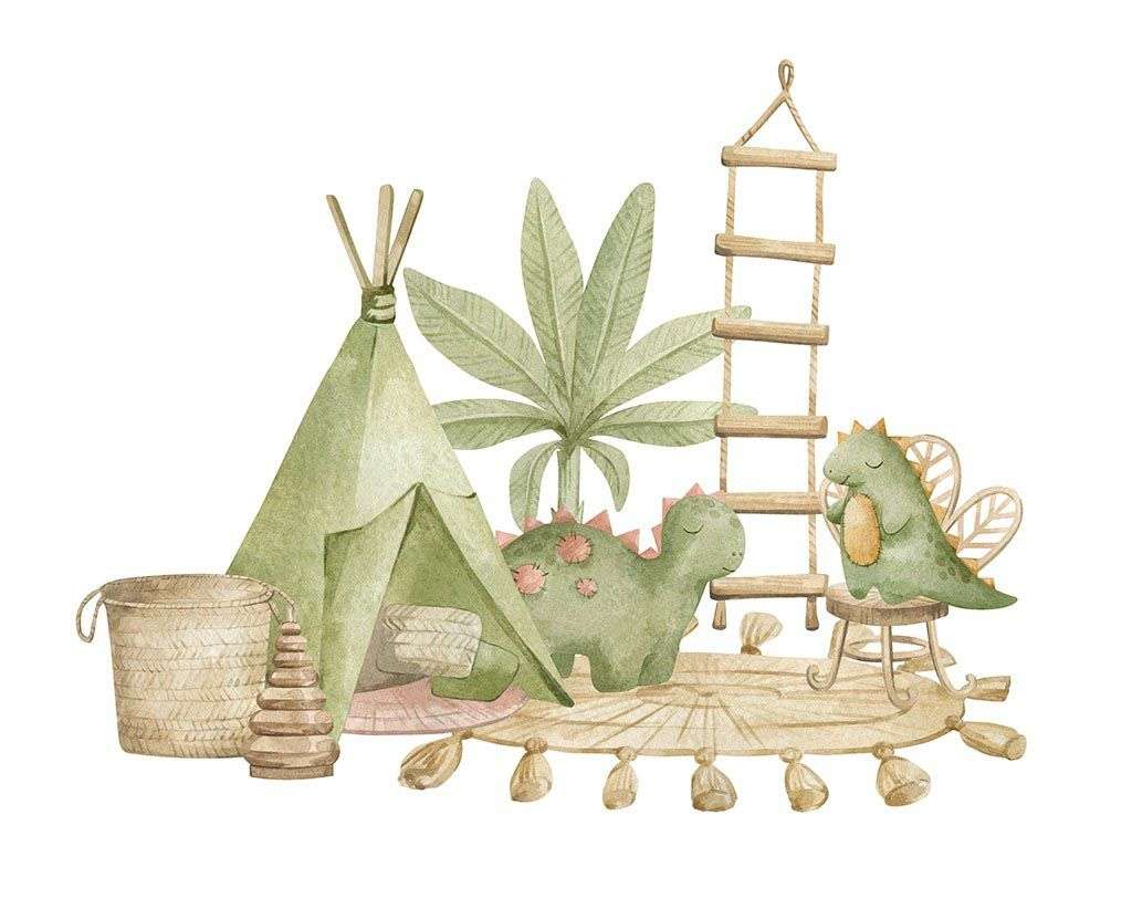 Фотообои в интерьере вигвам в детскую  14-589 фото