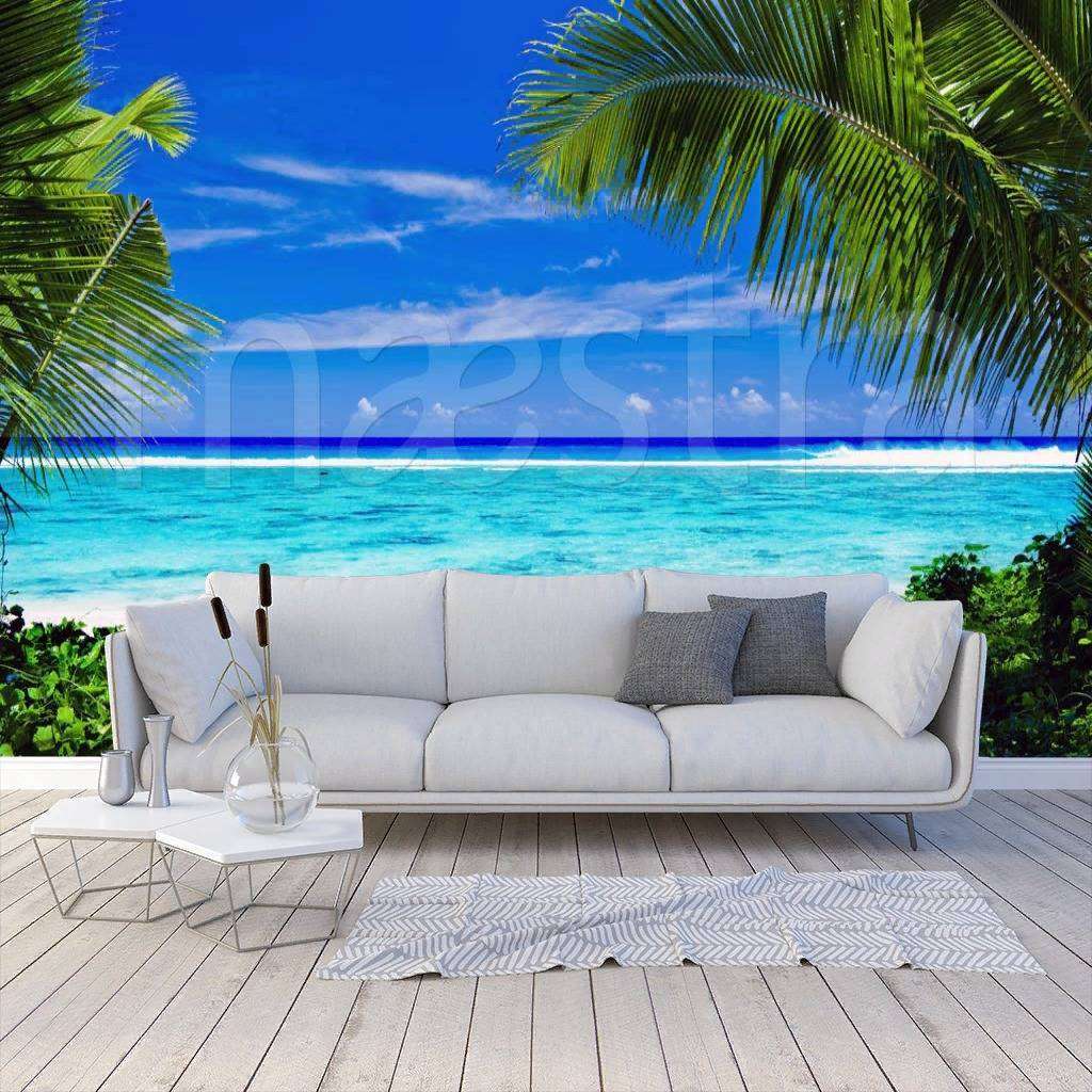 Фотообои Тропический изумрудный пейзаж  4-341