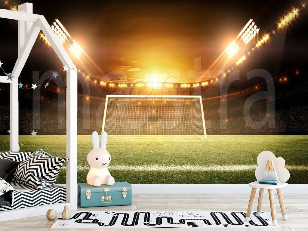 Фотообои Ворота на фоне стадиона  12-537