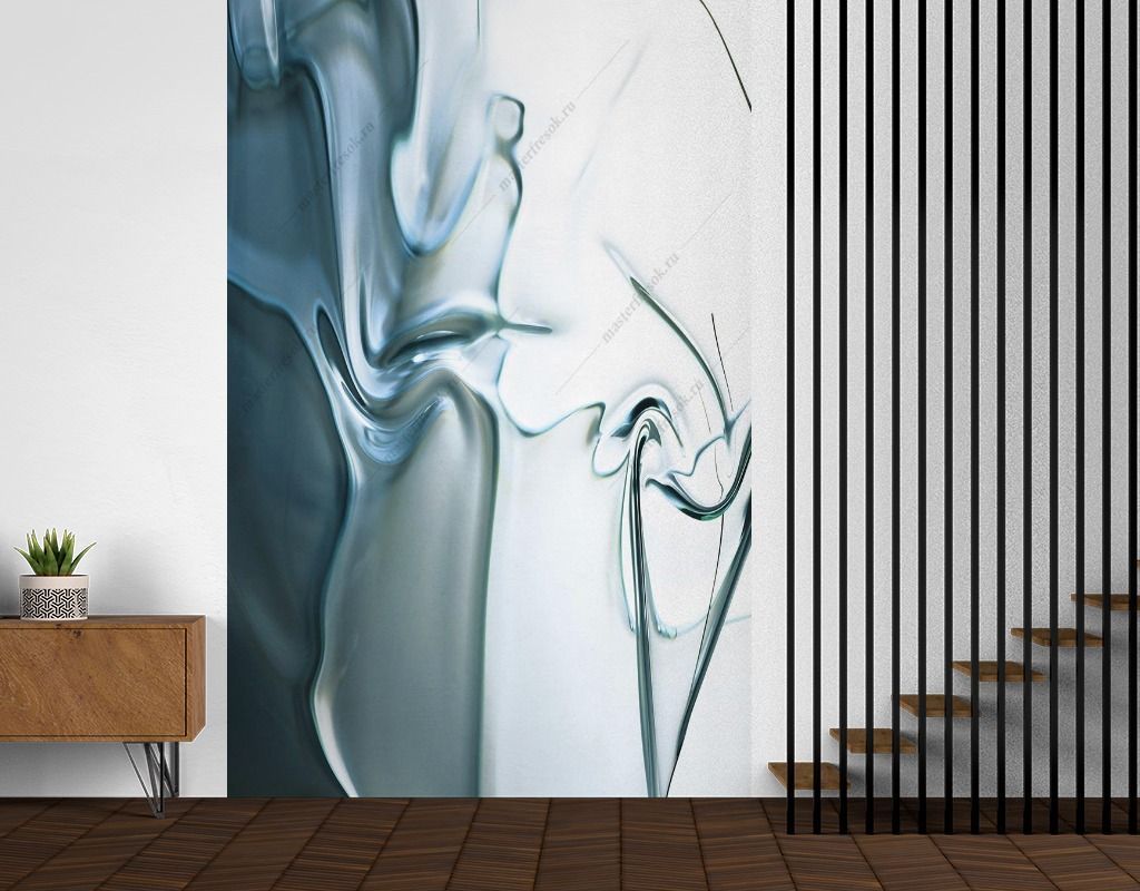 Фотообои Серебрянная жидкость  9-1596