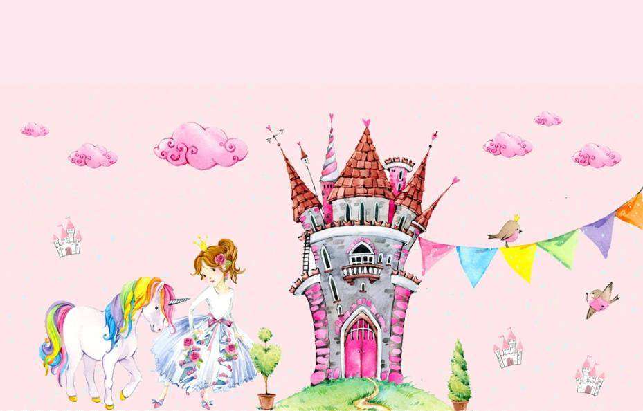 Фотообои в интерьере замок и принцесса  15-354 фото