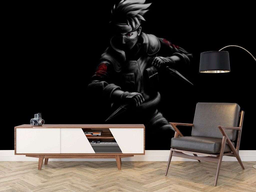 Фотообои в интерьере какаси самурай  12-1349 фото