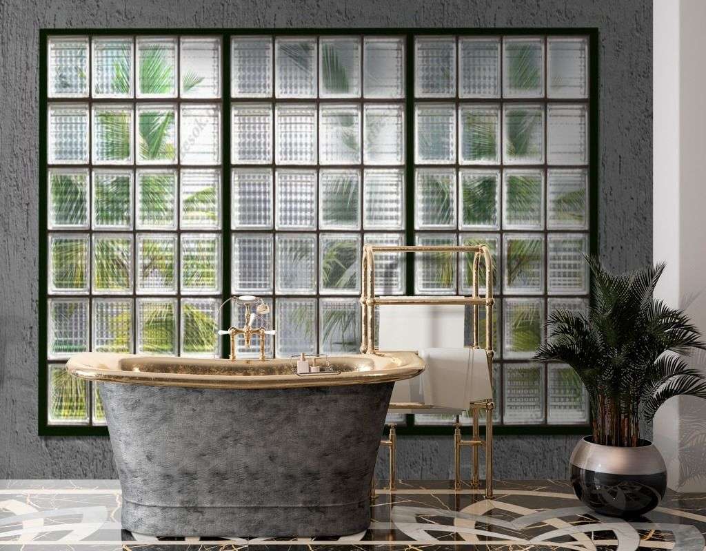 Фотообои в интерьере стеклянный витраж  13-462 фото