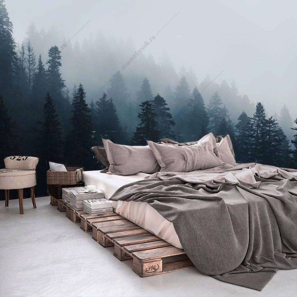 Фотообои в интерьере туманные пейзажи  9-1161 фото