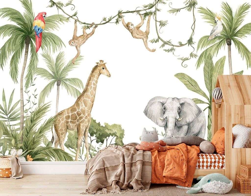 Фотообои в интерьере тропики детские  12-1643 фото