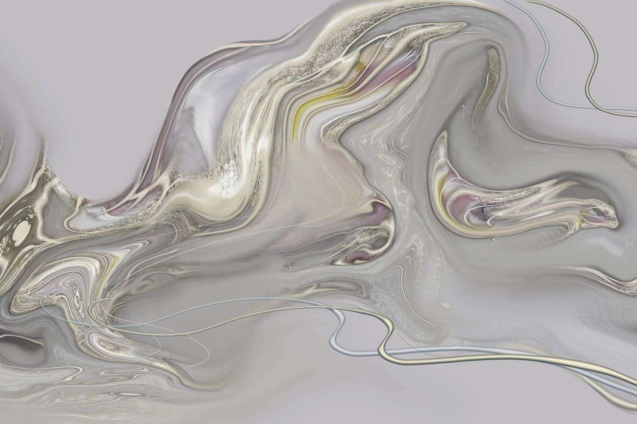 Фотообои в интерьере бежевые разводы на сером  13-690 фото