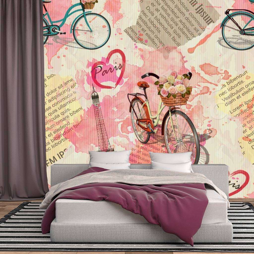 Фотообои Париж ретро газета  9-284