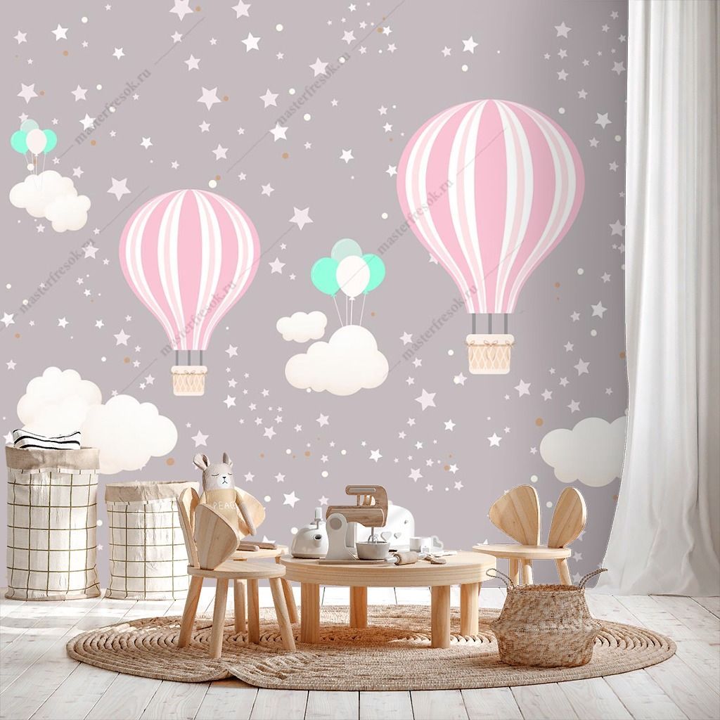 Фотообои Розовый воздушный шар  14-318