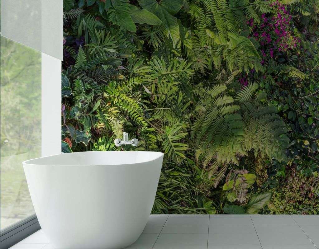 Фотообои в интерьере густой лес  9-1614 фото