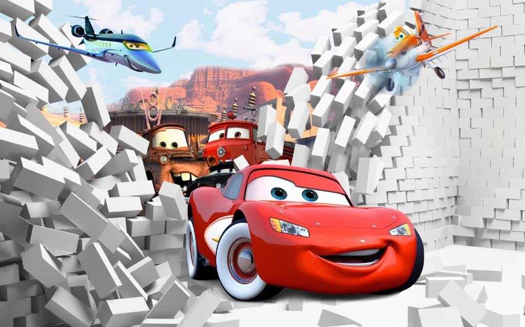 Фотообои в интерьере тачки маккуин  12-1155 фото