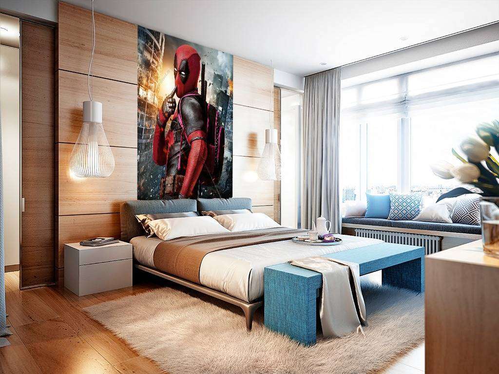 Фотообои в интерьере дэдпул  12-1065 фото