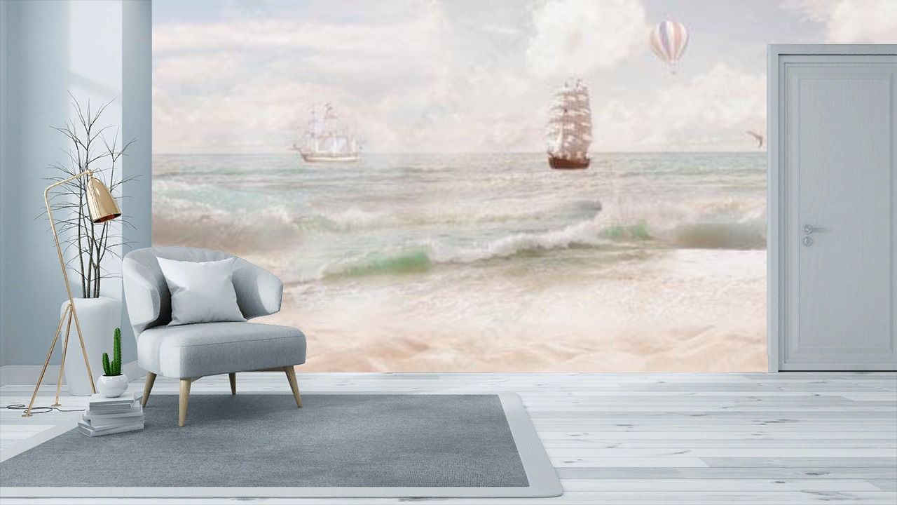 Фотообои Корабли в море  13-317