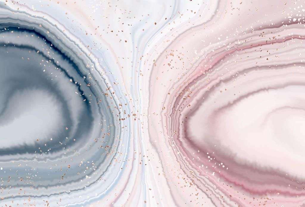 Фотообои в интерьере двухцветный мрамор  9-1559 фото