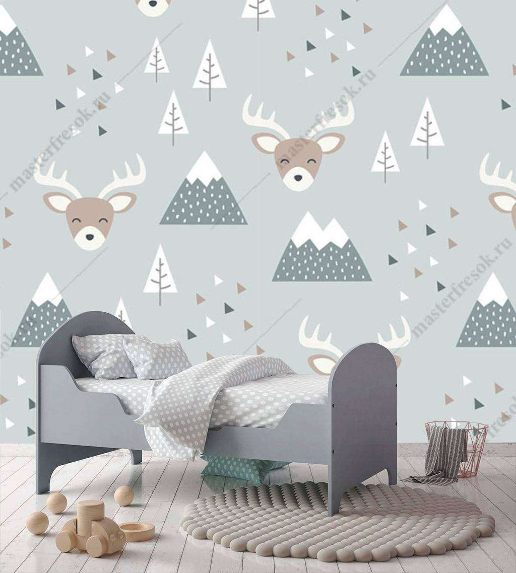 Фотообои в интерьере пики и лоси  12-678 фото