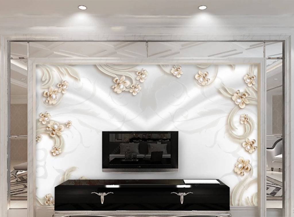 Фотообои Завитки на белом фоне  15-779