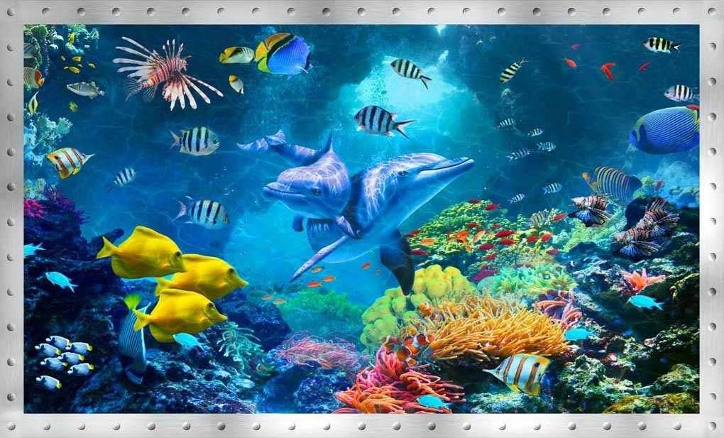 Фотообои в интерьере тайны глубин  17-7209 фото