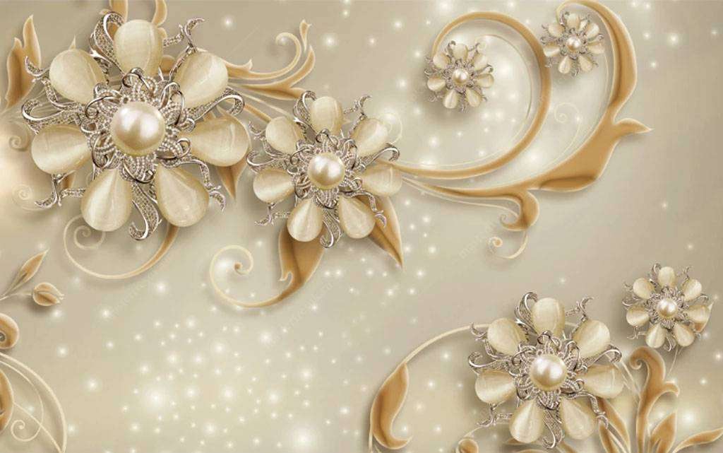 Фотообои в интерьере золотые завитки  15-777 фото