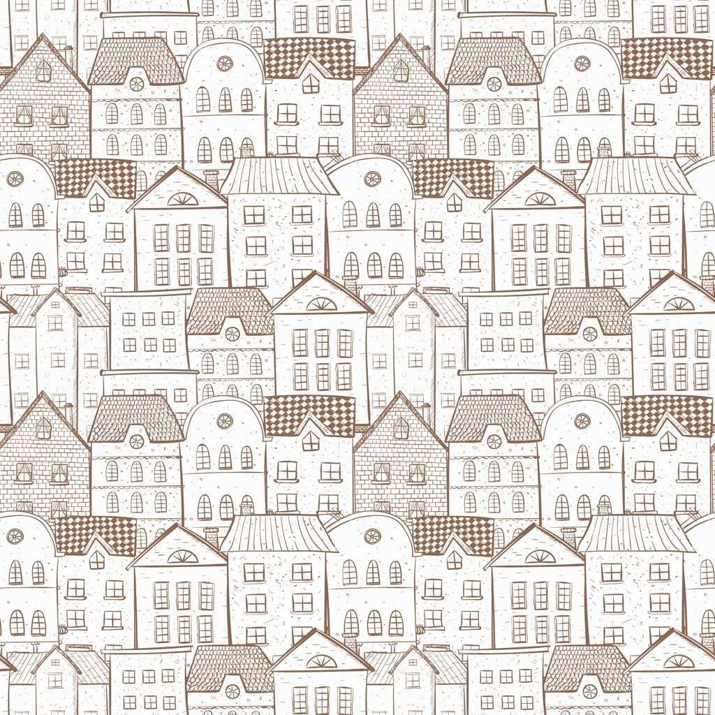 Фотообои в интерьере домики фоновые  12-803 фото