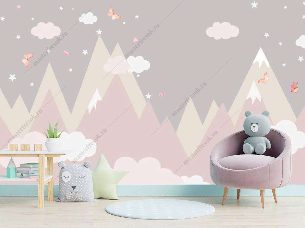 Фотообои Бесшовные обои на стену:  Скандинавские горы. Артикул: 14-073  