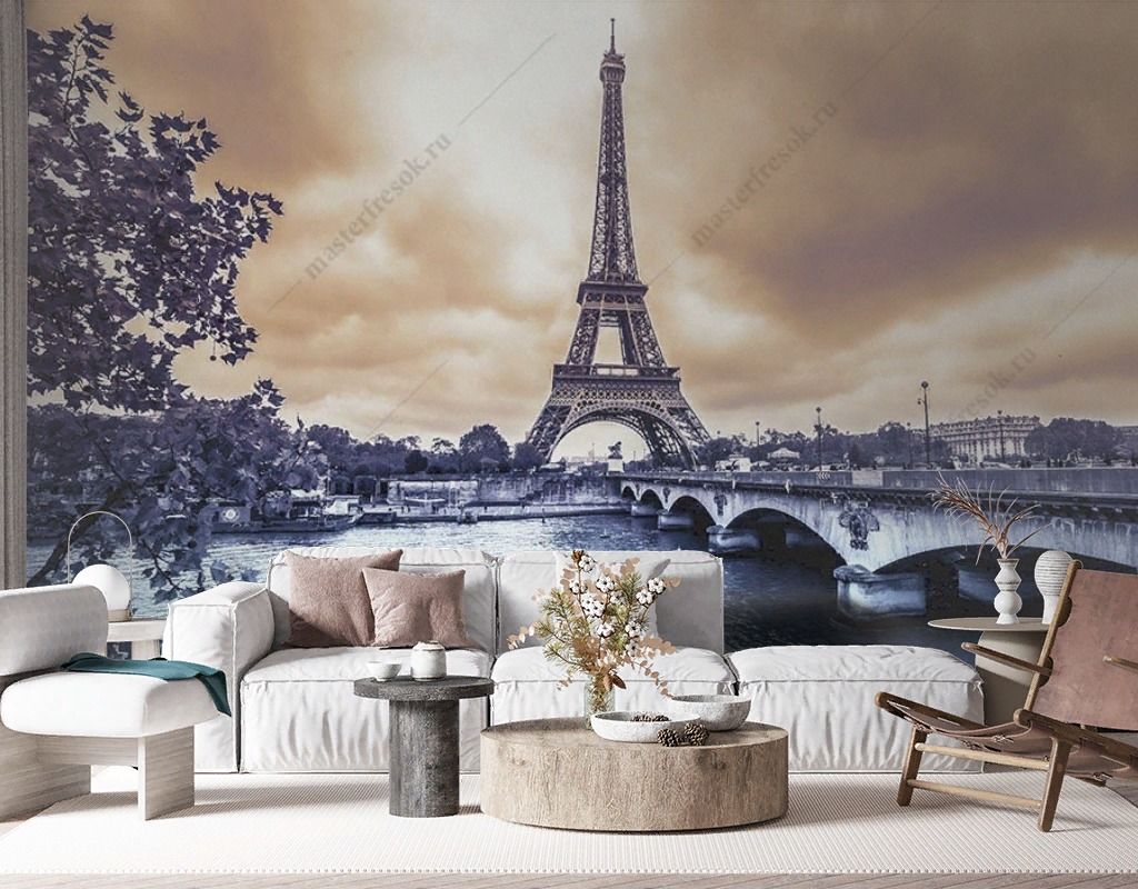 Фотообои Пасмурный Париж  9-1741