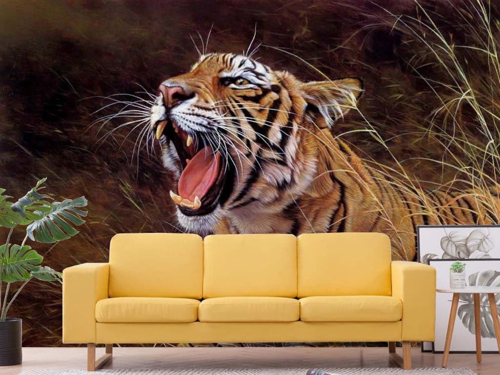 Фотообои Ревущий тигр  17-4420