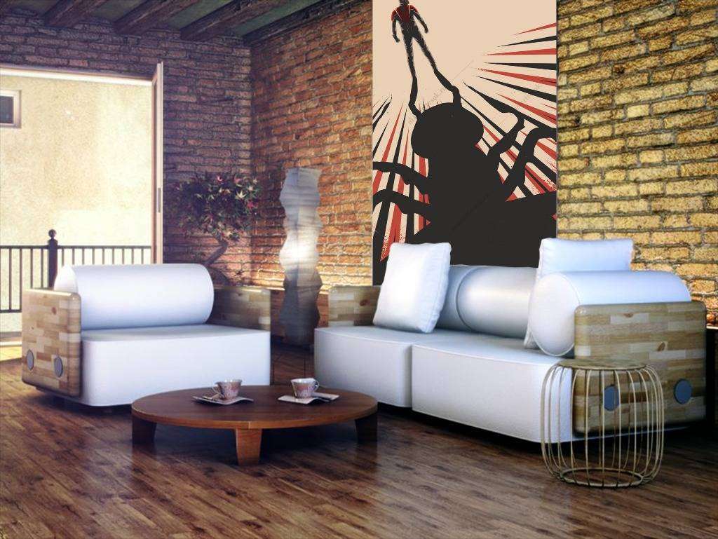 Фотообои в интерьере человек-муравей  12-1032 фото