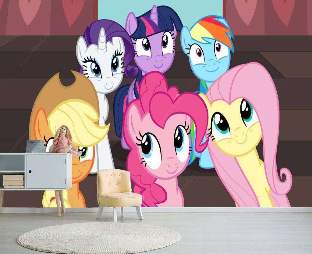 Фотообои в интерьере команда пони  12-611 фото