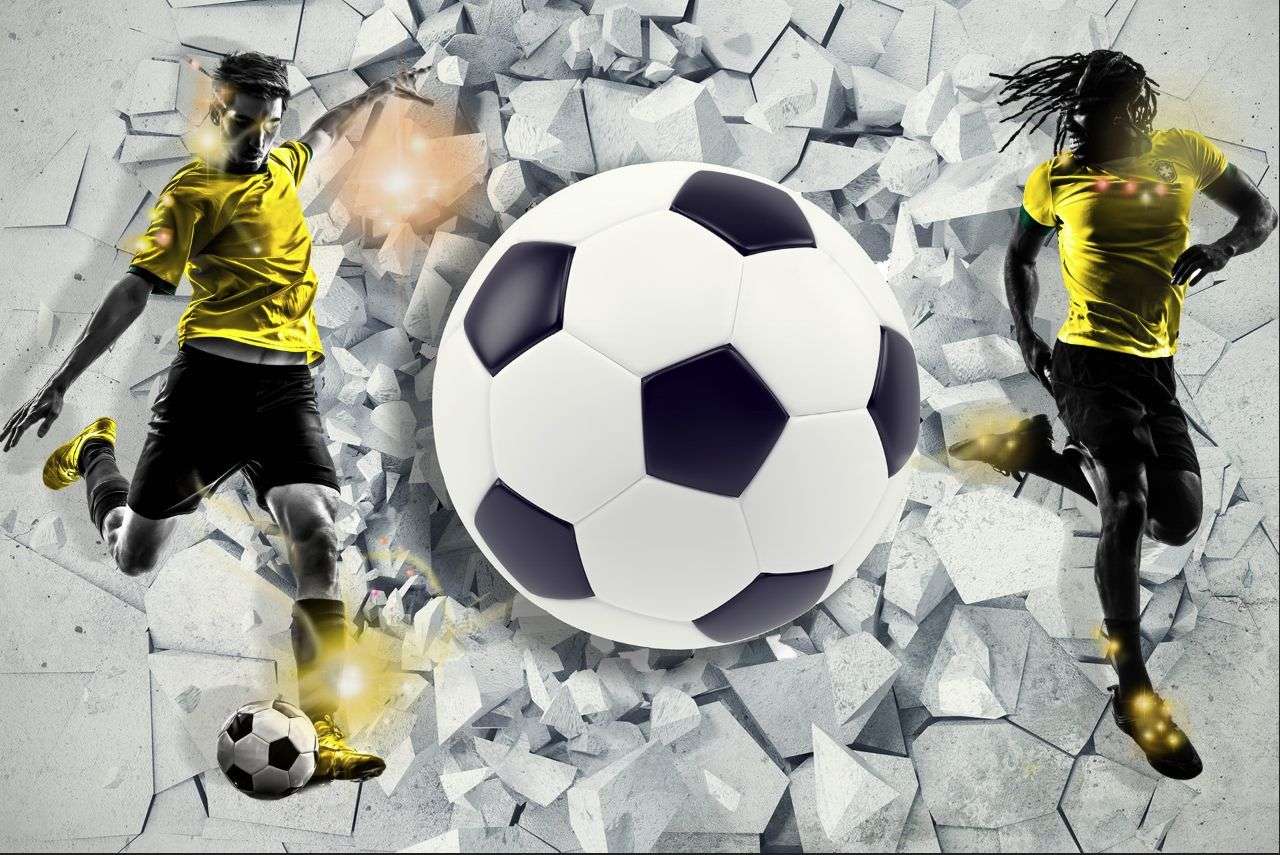 Фотообои в интерьере футболисты  14-516 фото