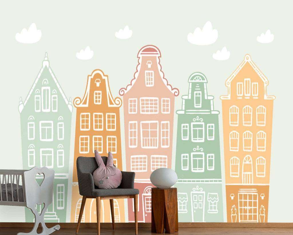 Фотообои в интерьере детский городок  12-615 фото