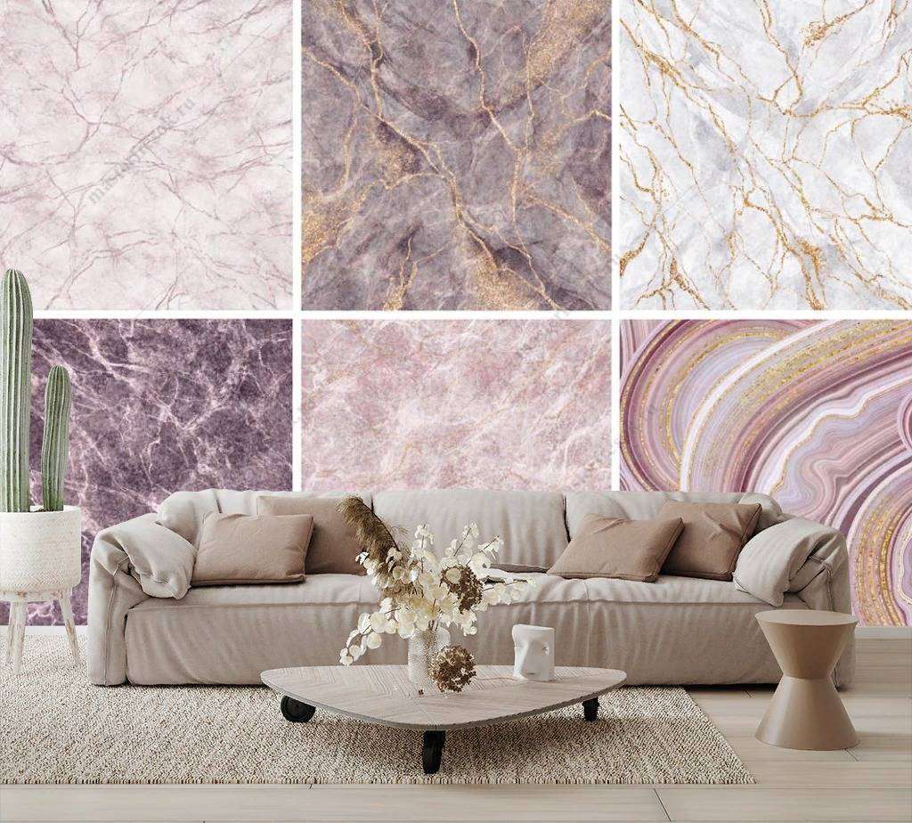 Фотообои в интерьере виды мрамора  9-1090 фото