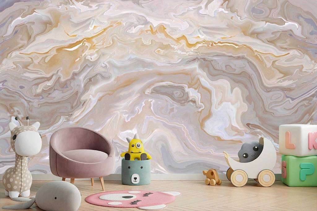 Фотообои в интерьере золотые разводы  13-256 фото