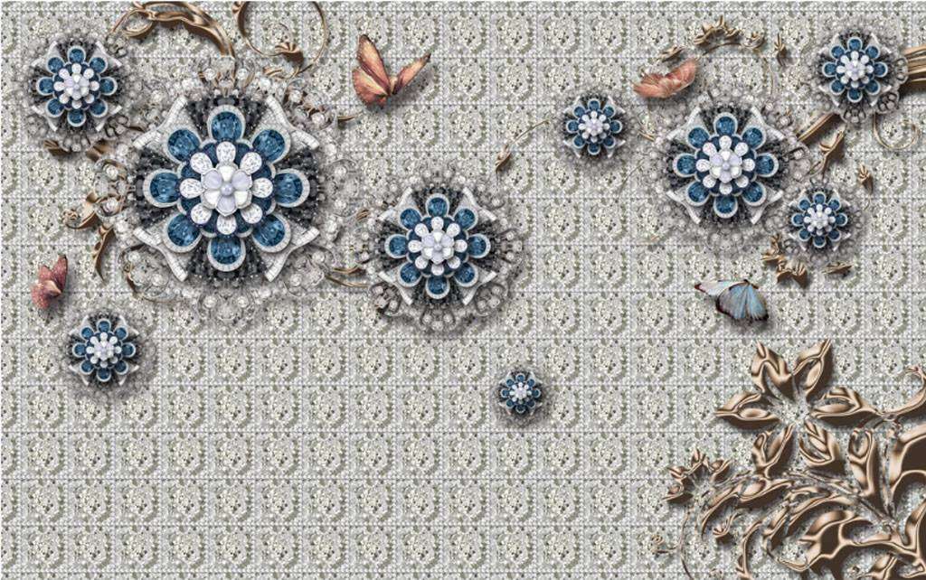 Фотообои в интерьере восточный букет  15-796 фото