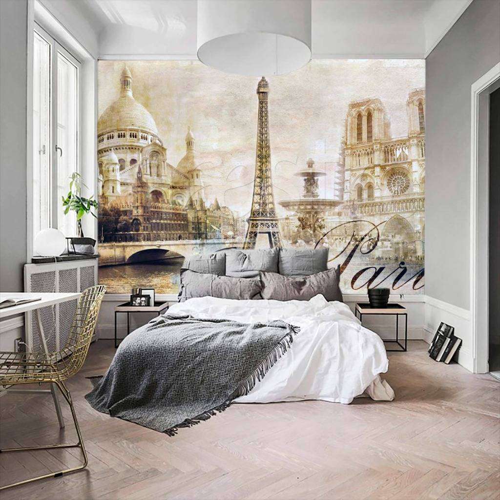 Фотообои в интерьере абстракция в стиле прованс  4-188 фото