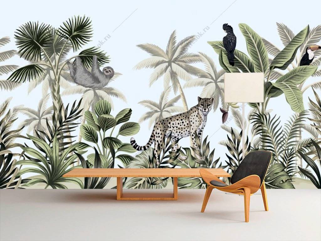 Фотообои Джунгли рисунок  12-486