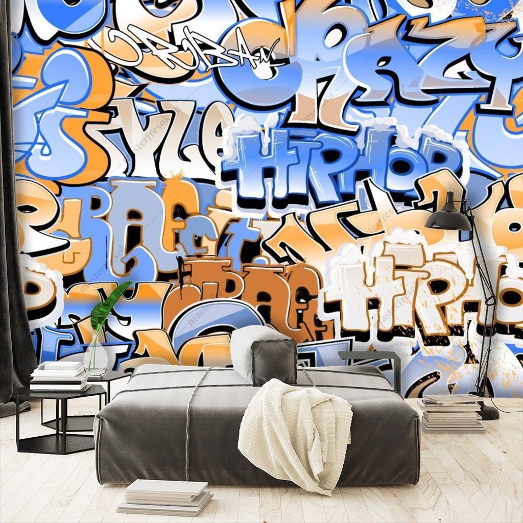 Фотообои Граффити текст  12-1278