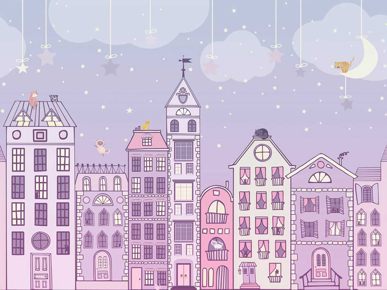 Фотообои в интерьере кот на крыше  13-156 фото