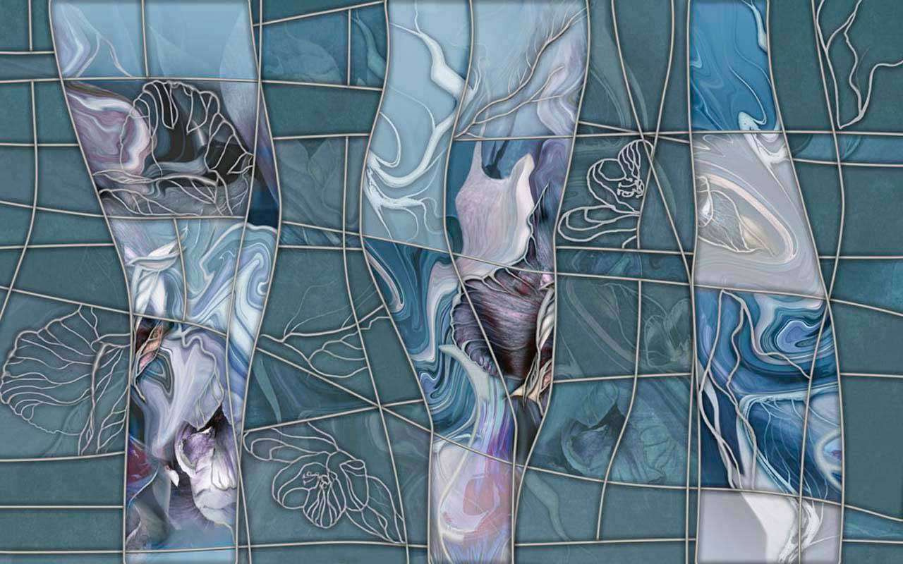 Фотообои в интерьере размытые цветы  13-105 фото