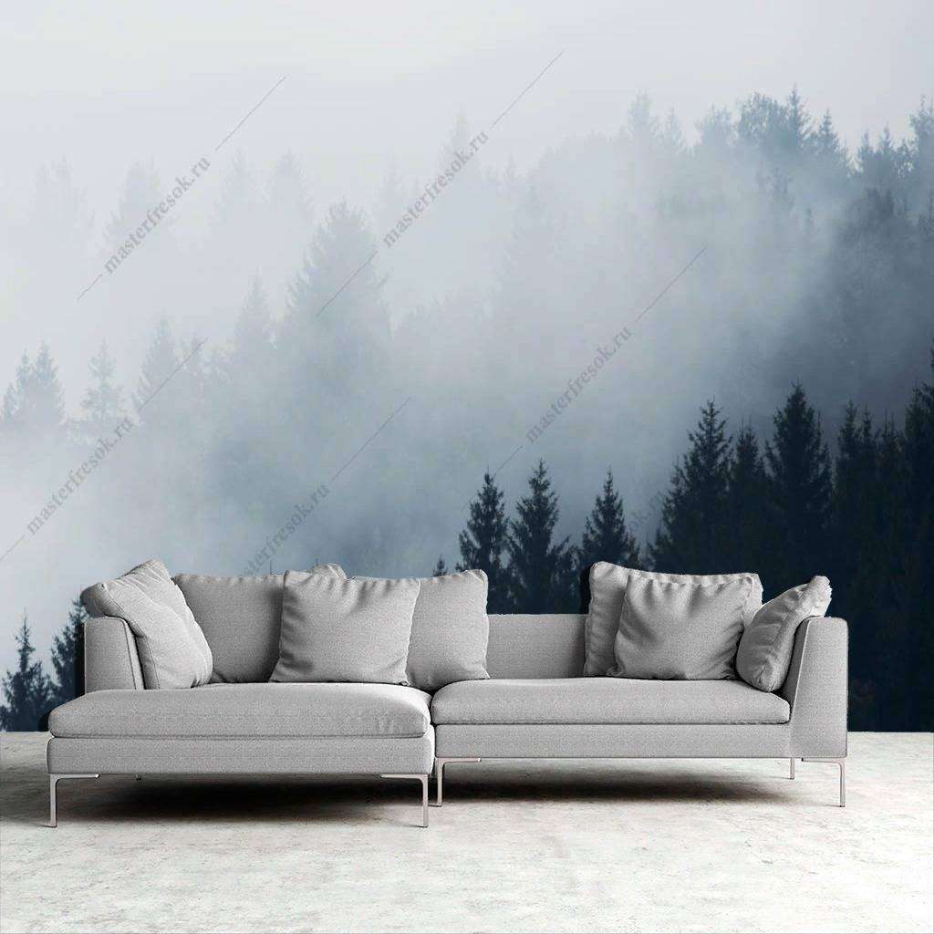Фотообои в интерьере пейзажи в тумане  9-1169 фото
