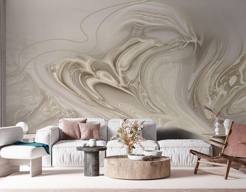 Фотообои Бежевые разводы  13-689