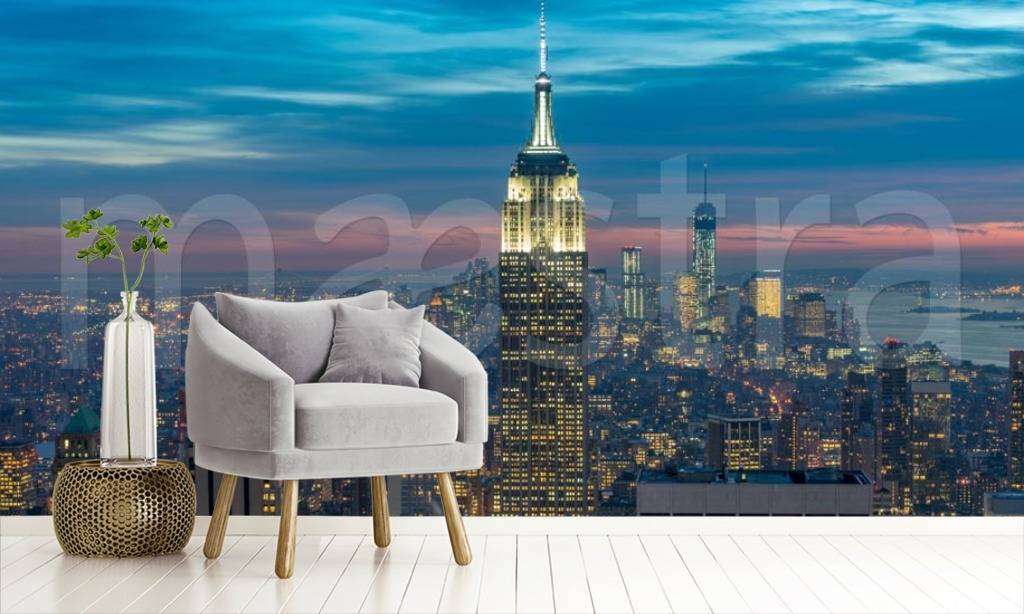 Фотообои Ночной Нью Йорк красивый  9-837
