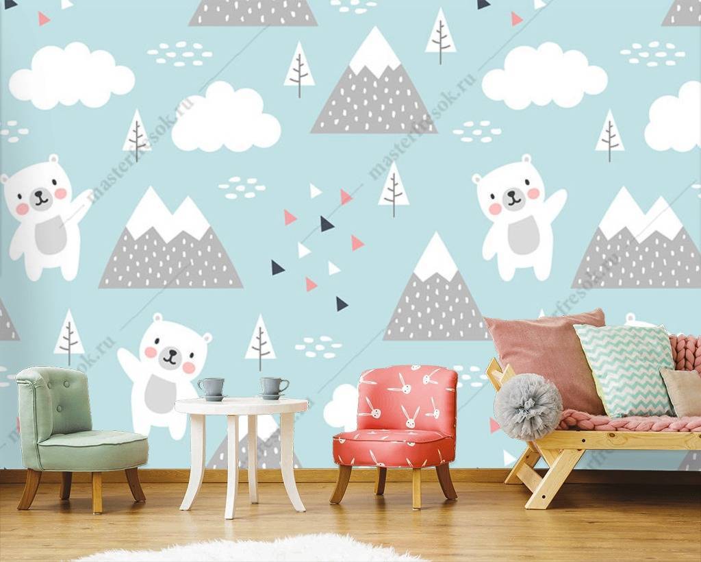 Фотообои Пики и мишки  12-677