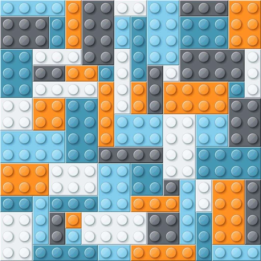 Фотообои в интерьере пазлы из лего  12-1344 фото